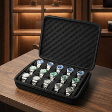 Load image into Gallery viewer, Estuche rígido organizador de relojes con 15 compartimentos
